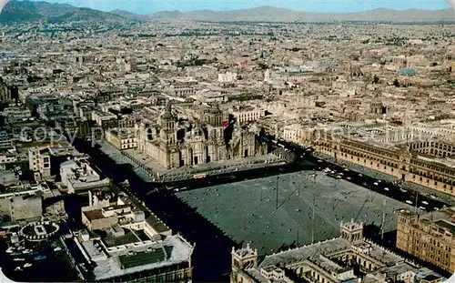 AK / Ansichtskarte Mexico_City Vista aerea del Zocalo de la Ciudad de Mexico Mexico City