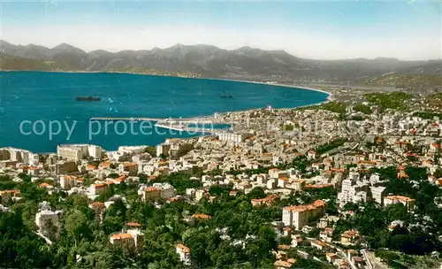 AK / Ansichtskarte Cannes_Alpes Maritimes Vue panoramique aerienne sur la ville la baie de la Napoule  Cannes Alpes Maritimes