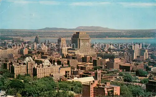 AK / Ansichtskarte Montreal_Quebec View of business district from Mount Royal Montreal Quebec