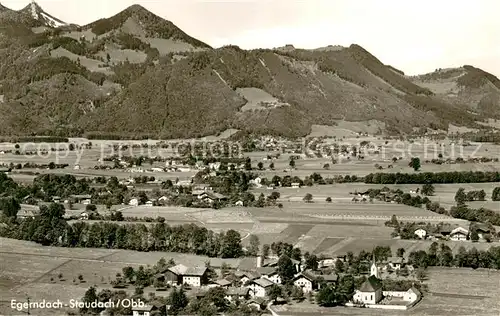 AK / Ansichtskarte Staudach Egerndach Fliegeraufnahme mit Kampenwand Staudach Egerndach