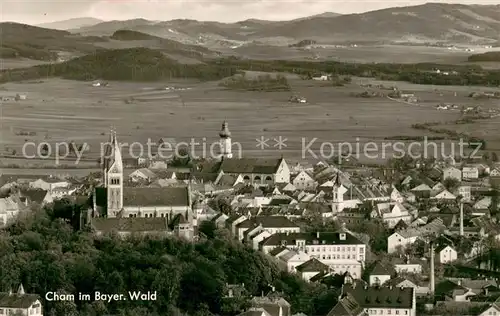 AK / Ansichtskarte Cham_Oberpfalz Fliegeraufnahme Cham Oberpfalz