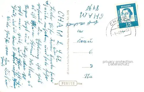 AK / Ansichtskarte Cham_Oberpfalz Fliegeraufnahme Cham Oberpfalz