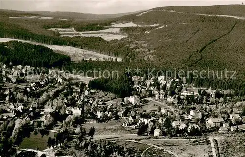 AK / Ansichtskarte Braunlage Fliegeraufnahme mit Wurmberg Braunlage