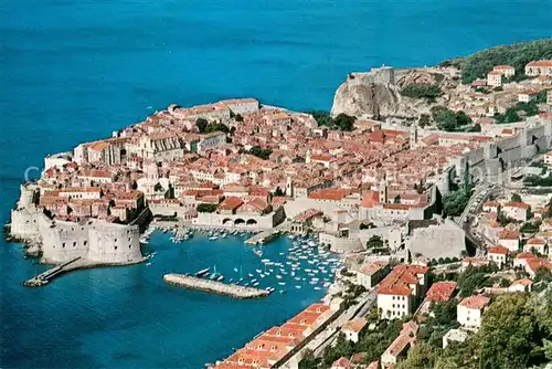 AK / Ansichtskarte Dubrovnik_Ragusa Fliegeraufnahme Dubrovnik Ragusa