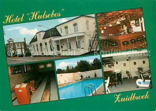 AK / Ansichtskarte Zuidbroek Hotel Hulsebos Kegelbahn Pool Bar Fitnessraum 