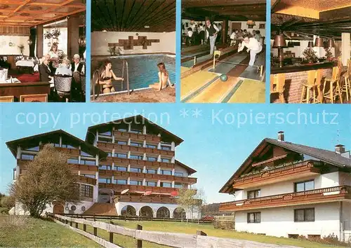 AK / Ansichtskarte Wolfshagen_Harz Hotel Wolfshof Gaststube Hallenbad Kegelbahn Bar Wolfshagen Harz