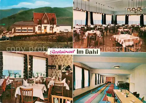 AK / Ansichtskarte Dahlerbrueck Restaurant Haus im Dahl Gastraeume Kegelbahn Dahlerbrueck