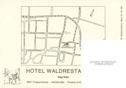 AK / Ansichtskarte Trappenkamp Hotel Waldrestaurant Trappenkamp Gastraeume Trappenkamp