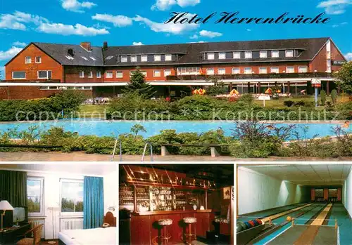 AK / Ansichtskarte Mueden_oertze Hotel Herrenmuehle Zimmer Bar Kegelbahnen Mueden oertze
