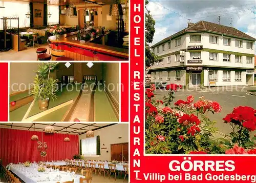 AK / Ansichtskarte Villip Hotel Restaurant Goerres Gastraeume Kegelbahnen Villip