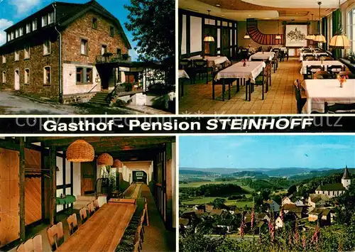 AK / Ansichtskarte Schoenholthausen Gasthof Pension Steinhoff Gaststube Kegelbahn Panorama Schoenholthausen