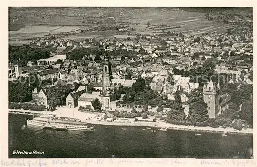 AK / Ansichtskarte Eltville_Rhein Fliegeraufnahme Eltville_Rhein