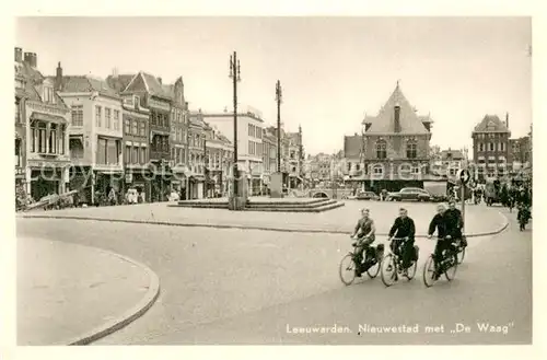 AK / Ansichtskarte Leeuwarden Nieuwestad met De Waag Leeuwarden