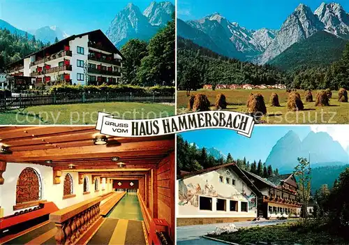 AK / Ansichtskarte Grainau Haus Hammersbach Kegelbahn Panorama Grainau