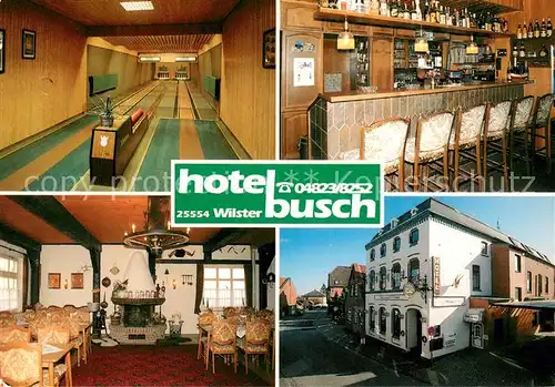 AK / Ansichtskarte Wilster Hotel Busch Kegelbahnen Bar Gaststube Wilster