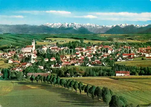 AK / Ansichtskarte Ebersberg_Oberbayern Blick vom Aussichtsturm auf Kaisergebirge und Grossvenediger Ebersberg Oberbayern