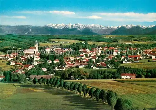 AK / Ansichtskarte Ebersberg_Oberbayern Blick vom Aussichtsturm auf Kaisergebirge und Grossvenediger Ebersberg Oberbayern