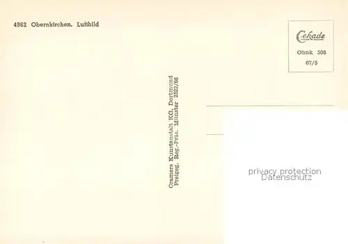 AK / Ansichtskarte Obernkirchen Fliegeraufnahme Obernkirchen