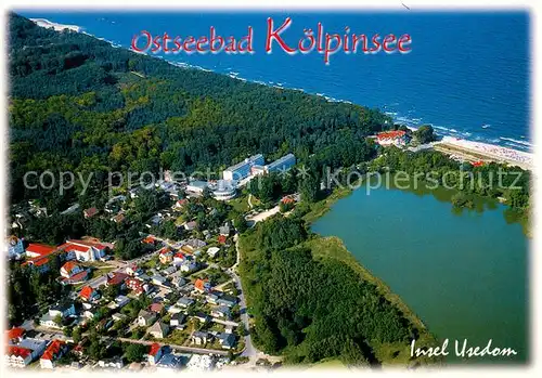 AK / Ansichtskarte Koelpinsee_Usedom Fliegeraufnahme Koelpinsee Usedom