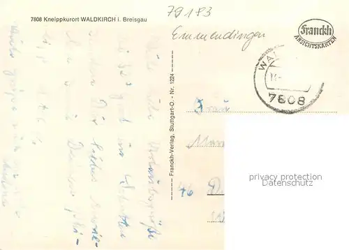 AK / Ansichtskarte Waldkirch_Breisgau Panorama Waldkirch Breisgau