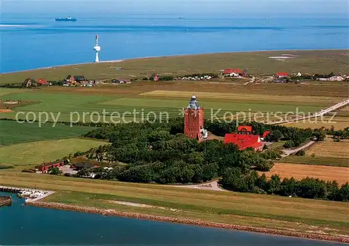 AK / Ansichtskarte Neuwerk_Cuxhaven_Nordseebad Nordseeinsel ueber 650 Jahre alter Leuchtturm Fliegeraufnahme Neuwerk_Cuxhaven