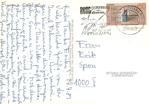 AK / Ansichtskarte Fluegge_Fehmarn Leuchtturm Ostseeinsel Fliegeraufnahme Fluegge Fehmarn