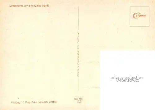 AK / Ansichtskarte Kiel Leuchtfeuer Leuchtturm Kieler Foerde Fliegeraufnahme Kiel