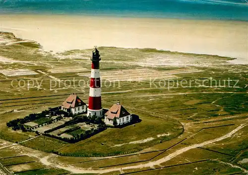 AK / Ansichtskarte Westerhever Leuchtturm Fliegeraufnahme Westerhever