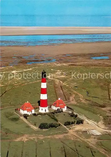 AK / Ansichtskarte Eiderstedt Halbinsel Westerhever Leuchtturm Fliegeraufnahme Eiderstedt