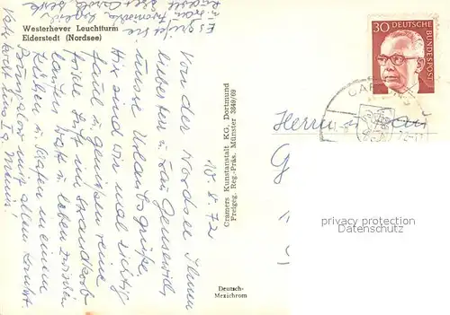 AK / Ansichtskarte Eiderstedt Westerhever Leuchtturm Fliegeraufnahme Eiderstedt