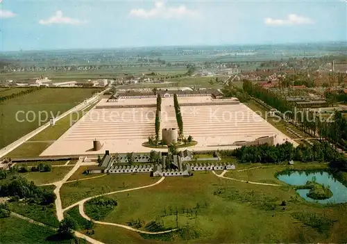 AK / Ansichtskarte Dachau Gedenkstaette des ehemaligen KZ Fliegeraufnahme Dachau