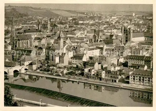 AK / Ansichtskarte Wuerzburg Stadtpanorama Wuerzburg