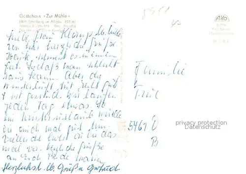 AK / Ansichtskarte Schoellang Gaestehaus Zur Muehle Gastraum Ortsmotiv im Winter Schoellang