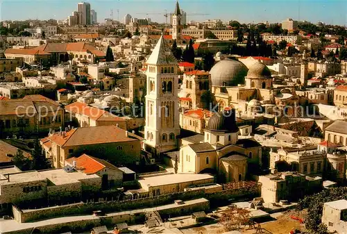 AK / Ansichtskarte Jerusalem_Yerushalayim The Old City Air view Jerusalem_Yerushalayim