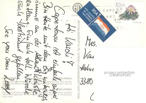 AK / Ansichtskarte Cape_Peninsula Air view Millers Point and False Bay Cape_Peninsula