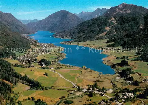 AK / Ansichtskarte Weissensee_Kaernten Fliegeraufnahme Weissensee Kaernten