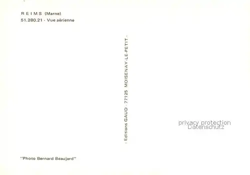 AK / Ansichtskarte Reims_Champagne_Ardenne Vue aerienne Reims_Champagne_Ardenne