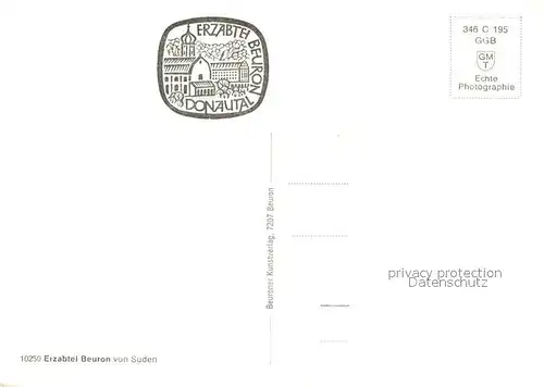 AK / Ansichtskarte Beuron_Donautal Erzabtei Beuron Beuron Donautal