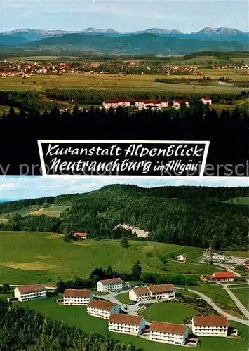 AK / Ansichtskarte Neutrauchburg Panorama Kuranstalt Alpenblick Fliegeraufnahme Neutrauchburg