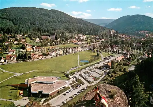 AK / Ansichtskarte Bad_Herrenalb Fliegeraufnahme mit Thermalbad Bad_Herrenalb