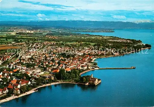 AK / Ansichtskarte Langenargen_Bodensee Fliegeraufnahme Langenargen Bodensee