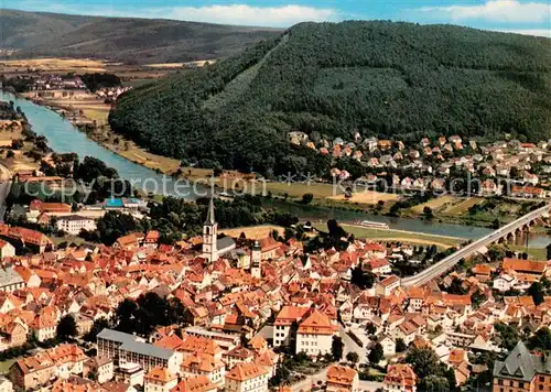 AK / Ansichtskarte Lohr_Main Fliegeraufnahme Lohr_Main