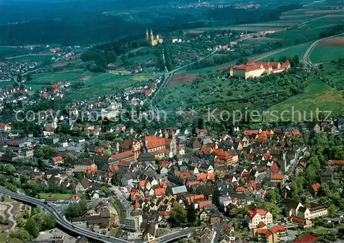 AK / Ansichtskarte Ellwangen_Jagst Fliegeraufnahme Ellwangen_Jagst
