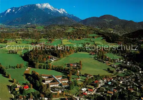 AK / Ansichtskarte Schoenau_Berchtesgaden Fliegeraufnahme mit Klinikum Berchtesgadener Land Schoenau Berchtesgaden