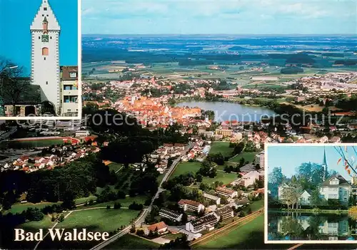 AK / Ansichtskarte Bad_Waldsee Fliegeraufnahme Kirche Bad_Waldsee