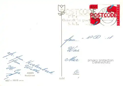 AK / Ansichtskarte Assen Kruisstraat Assen
