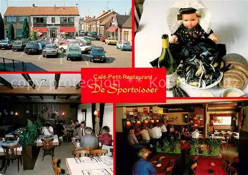 AK / Ansichtskarte Yerseke Cafe Petit Restaurant De Sportvisser Puppe Yerseke