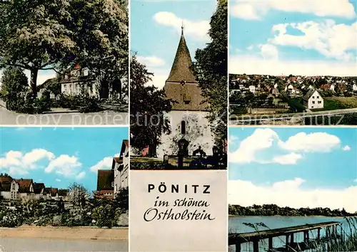 AK / Ansichtskarte Poenitz_See Kurgebiet Poenitzer See Kirche Poenitz_See