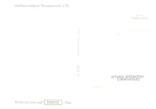 AK / Ansichtskarte Nonnenwerth Rheininsel und Kloster Original Fliegeraufnahme Nonnenwerth