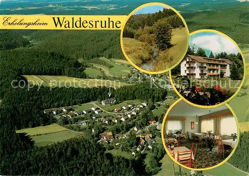 AK / Ansichtskarte Vesperweiler Erholungsheim Waldesruhe im Schwarzwald Fliegeraufnahme Vesperweiler
